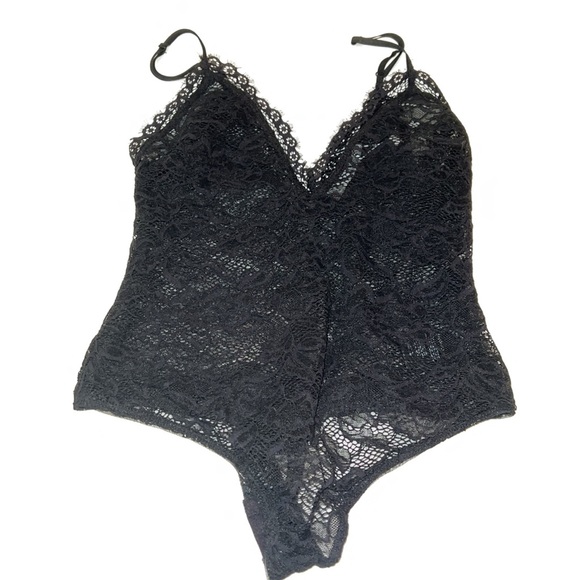 NWT Jonathan Simkhai Standard Black Lace Bodysuit S - Picture 2 of 3